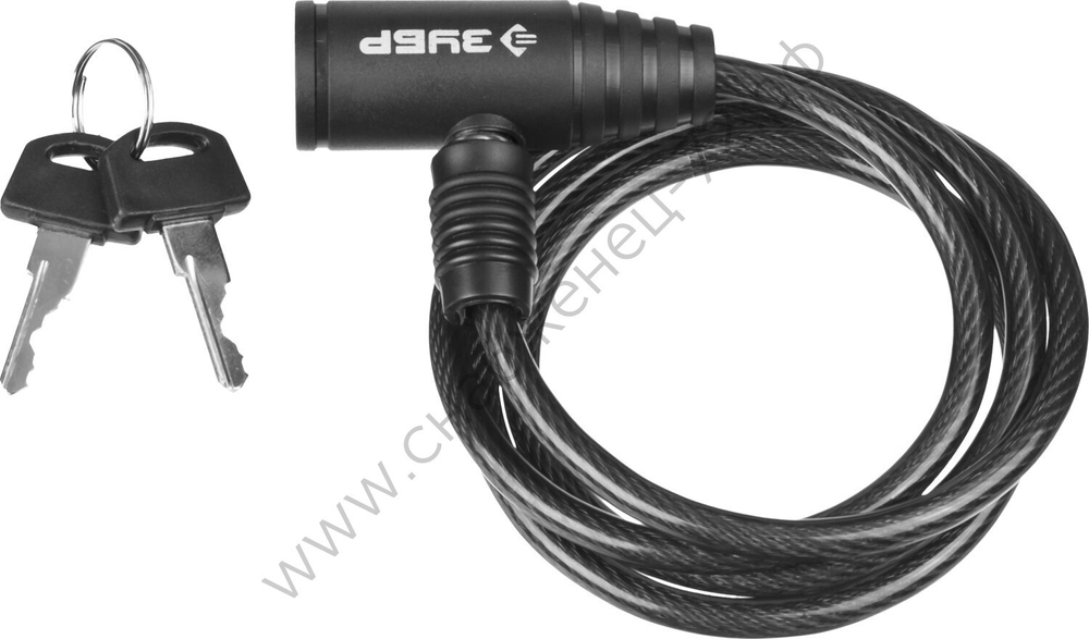 ЗУБР 1200 мм, d 6 мм, 2 ключа, тросовый замок (37269-120)