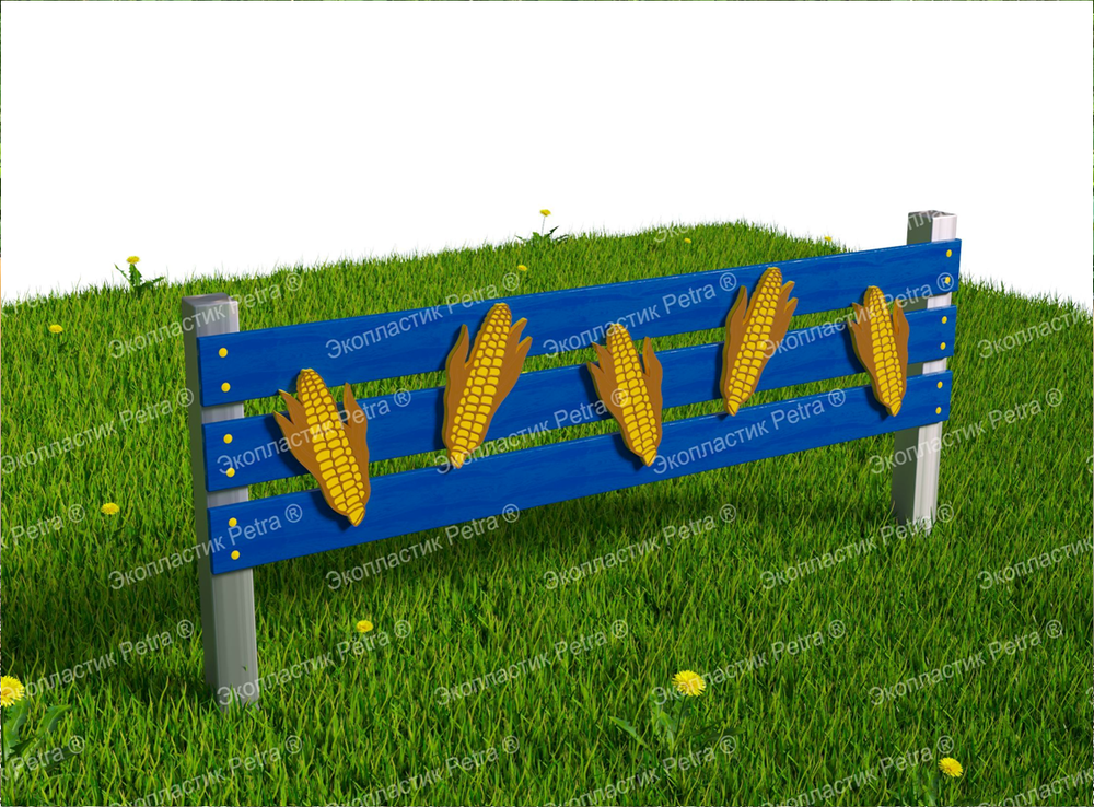 Забор уличный из экопластика Природа, секция 1490х400 мм