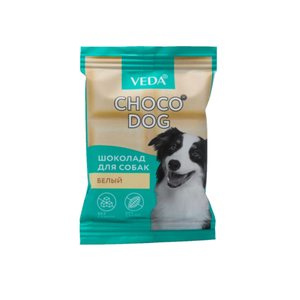 Лакомство VEDA CHOCO DOG для щенков и собак, белый шоколад