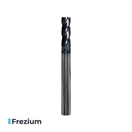 Концевая твердосплавная фреза по металлу "TCE" (6x6x20x65 Z4; VFS 4060 SC2040)