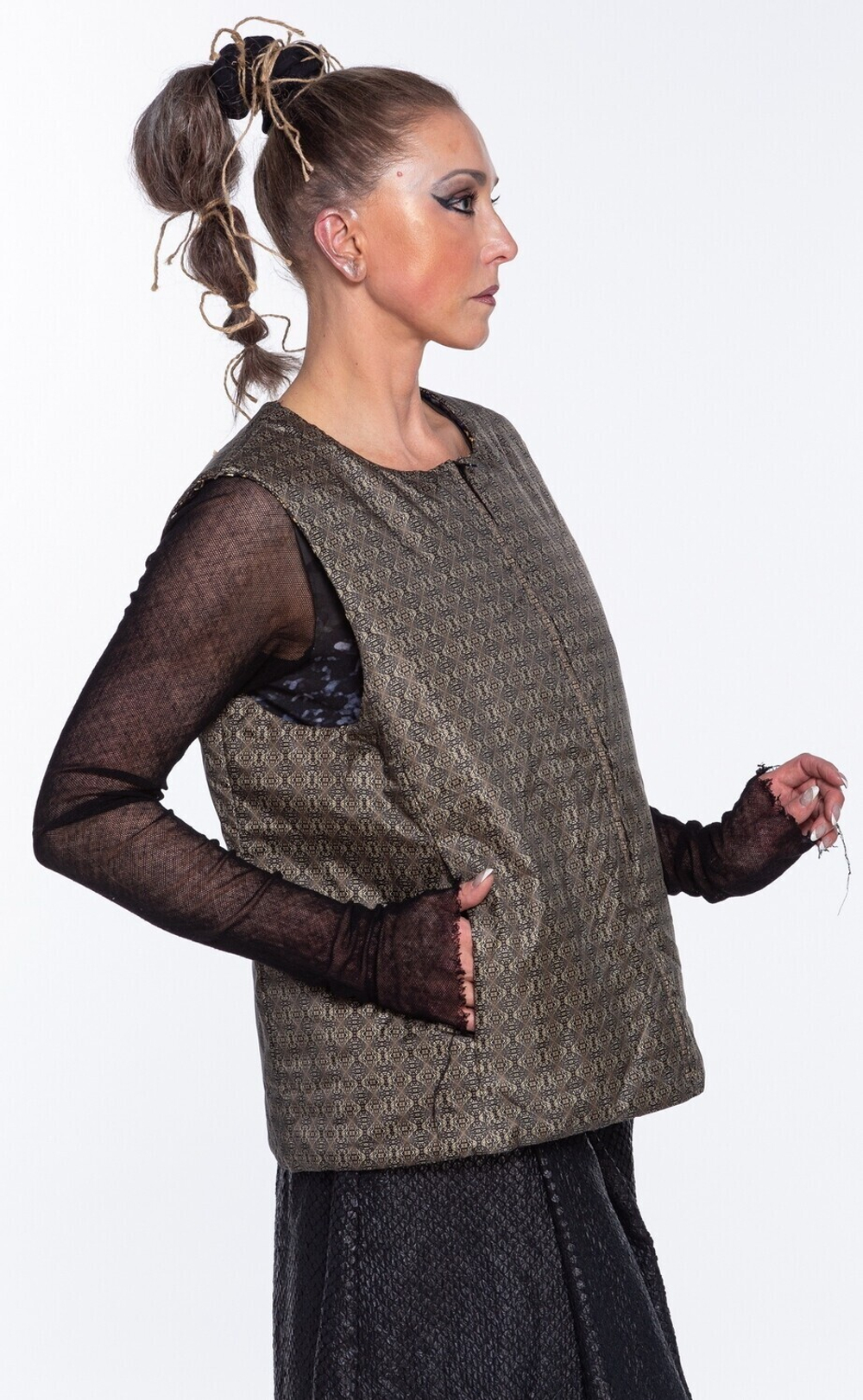 Двусторонний жилет "Три Империи", по мотивам мозаики «Русское оружие»