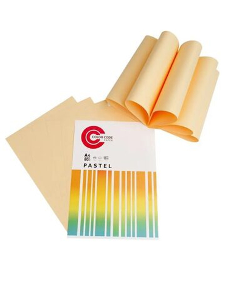 Бумага А4 цветная 50л Color Code ПАСТЕЛЬ, персик