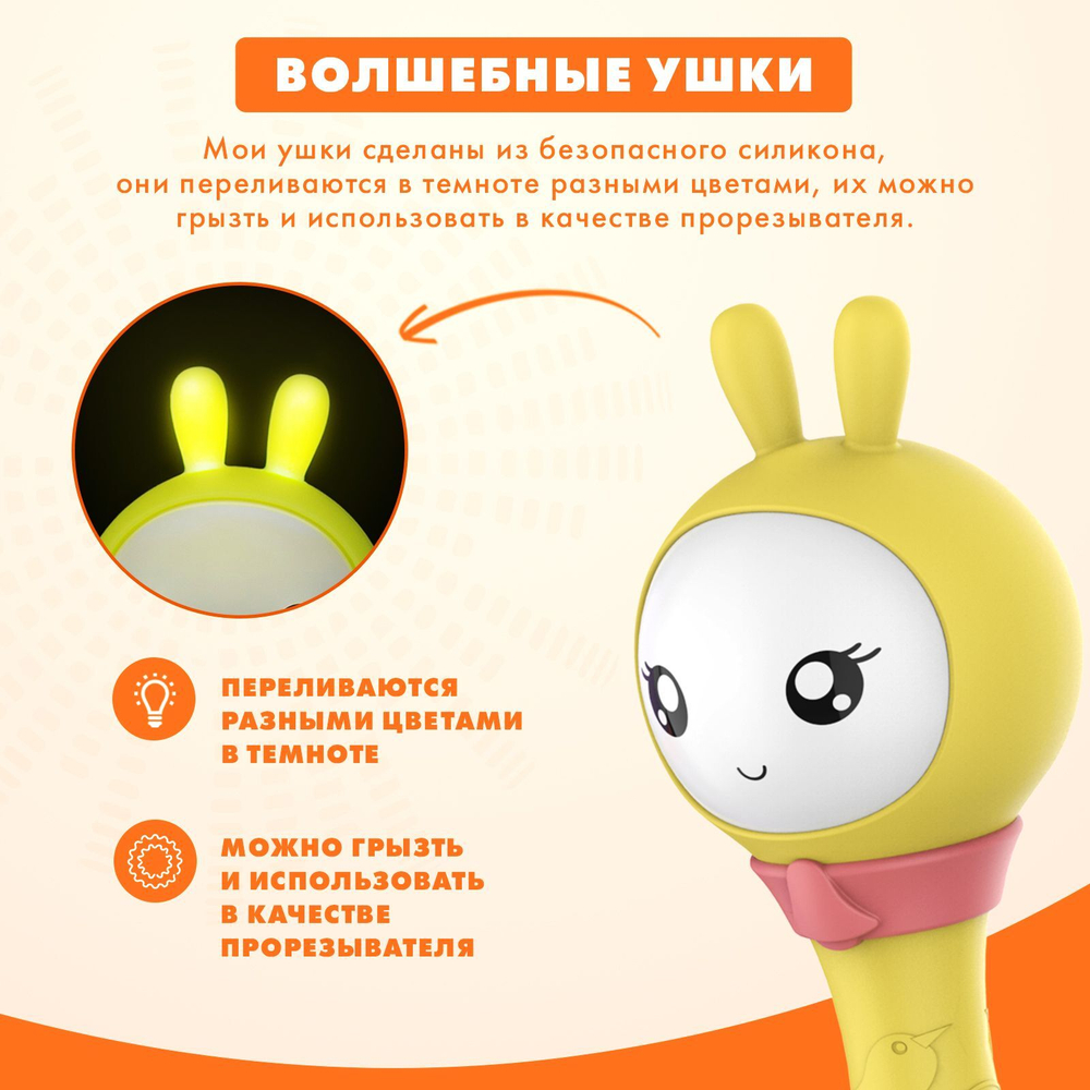 Интерактивная обучающая музыкальная игрушка Умный зайка alilo R1+ Yoyo