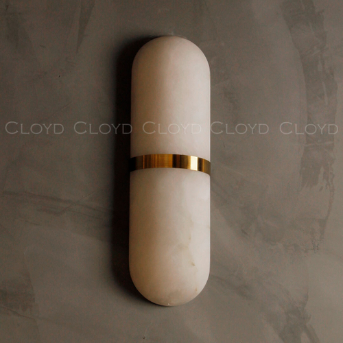 Бра Cloyd DILEMMA-B W1 / выс. 40 см - алебастр - латунь (арт.20802)