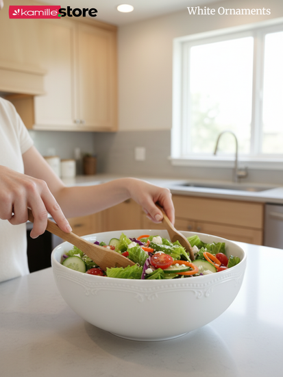 Салатник 21х9 см. набор 2 шт. "White Ornaments"