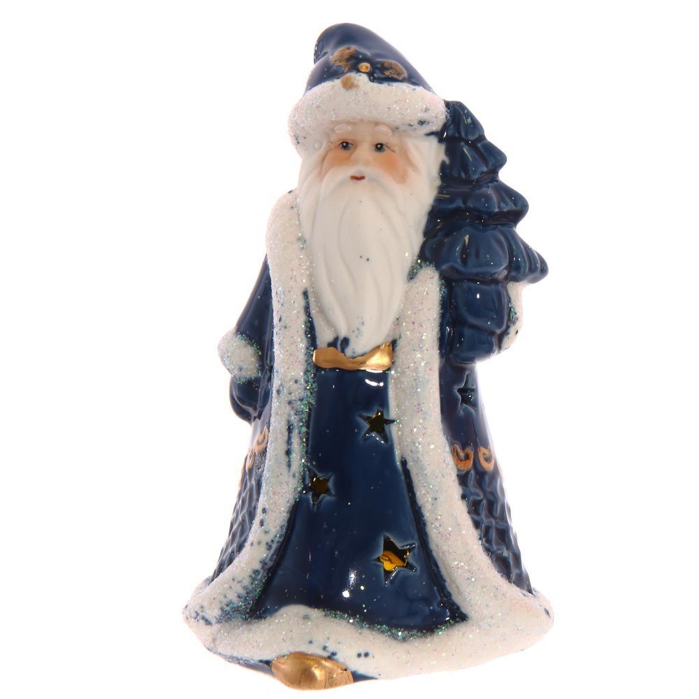 GAEM Фигурка декоративная "Дед Мороз" с подсветкой (2xLR44), L7, L6,5 W5,5 H12 см, 2в.