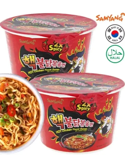 Лапша со вкусом очень острой курицы 2x Spicy 105 г * 2 шт