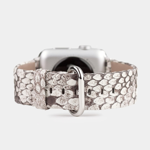 Ремешок кожаный для Apple Watch 40/41mm Classic серого цвета