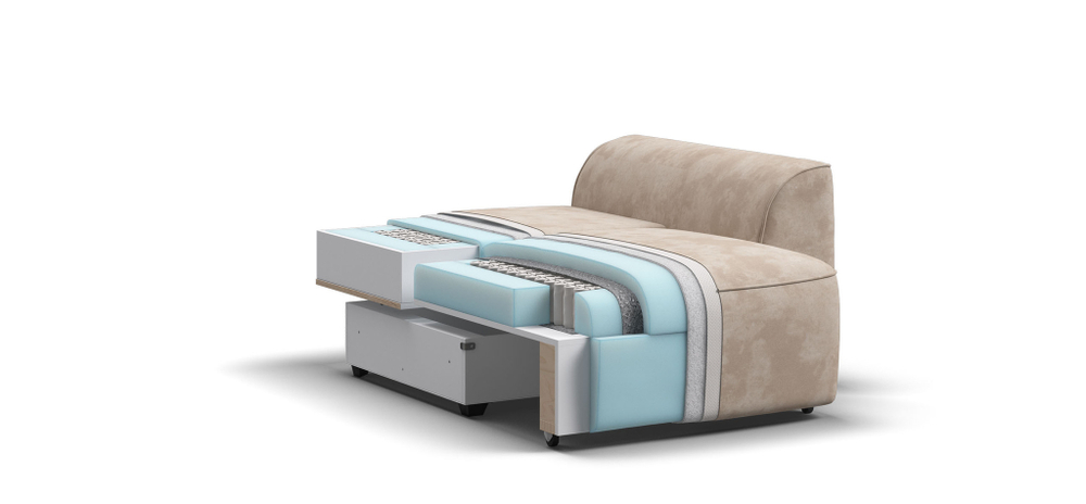 Кресло KING MODOOL Велюр Alkantara пепел