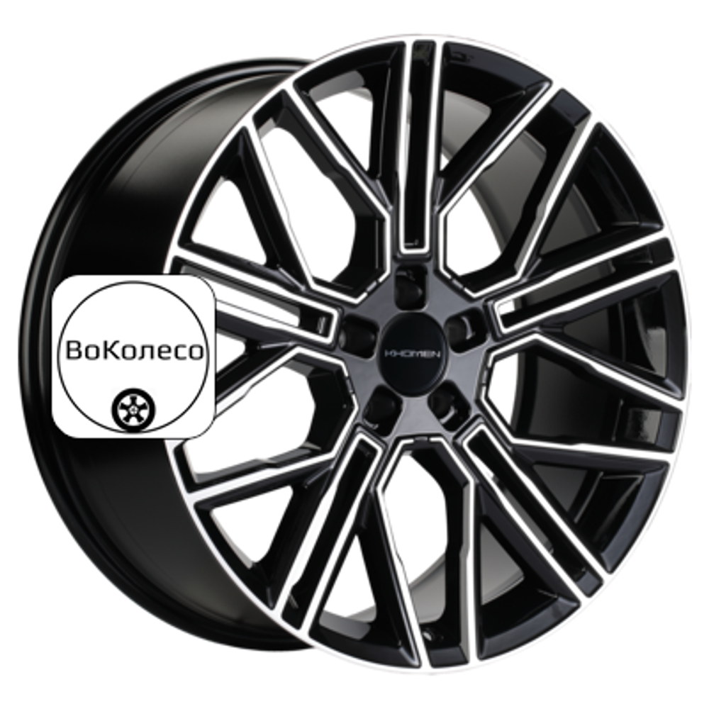 9,5x21/5x120 ET45,5 D62,5 KHW2101 (Li 7/9) Black-FP Khomen Wheels