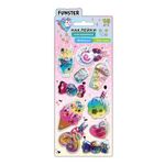 Наклейки объемные "Для девочек" с блестками, 17,5х9 см, ассорти 6 видов, FUNSTER (ФАНСТЕР), 666091
