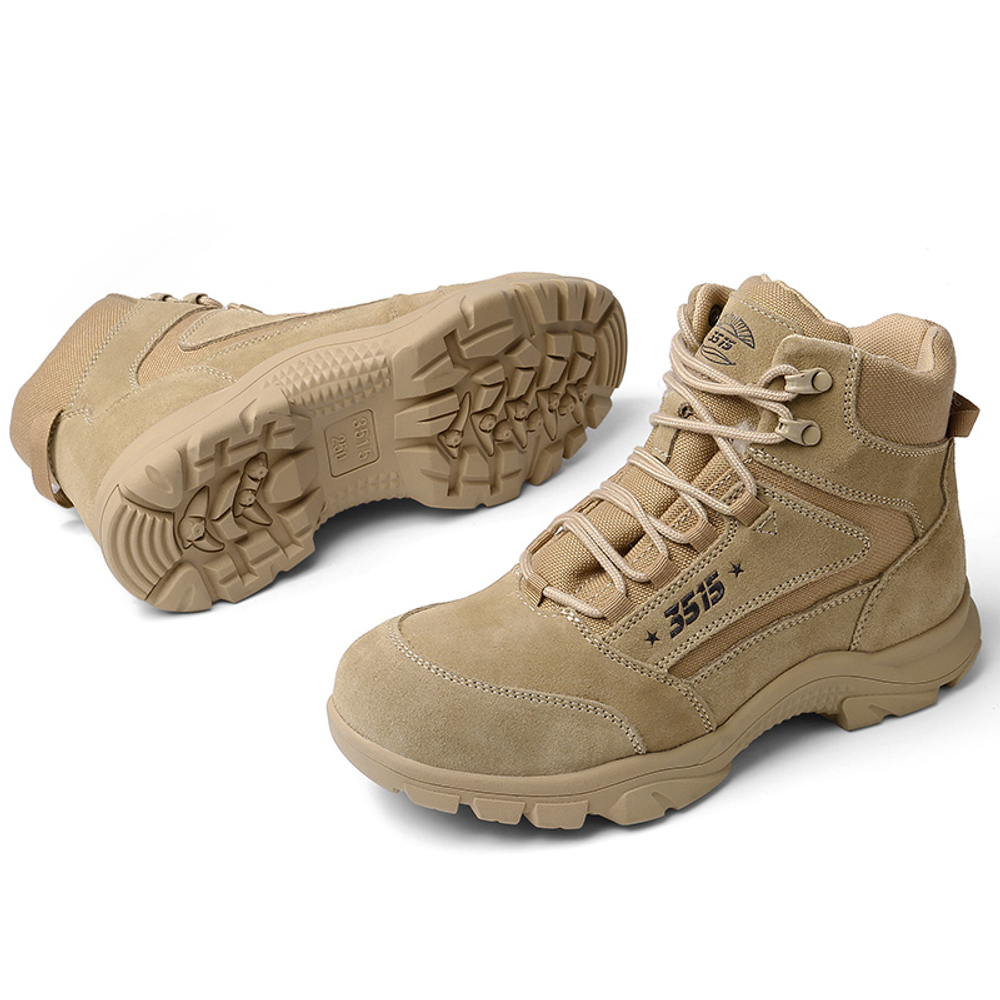 QIANGREN 3515 Outdoor Boots Men"s Sand