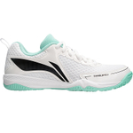 Li Ning Cushioning Breathable Slip Resistant Low top Table Tennis Training Shoes Unisex White Green