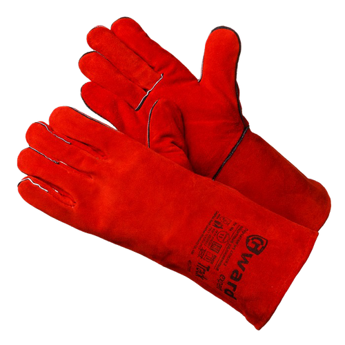 Краги спилковые GWARD Track (красные)