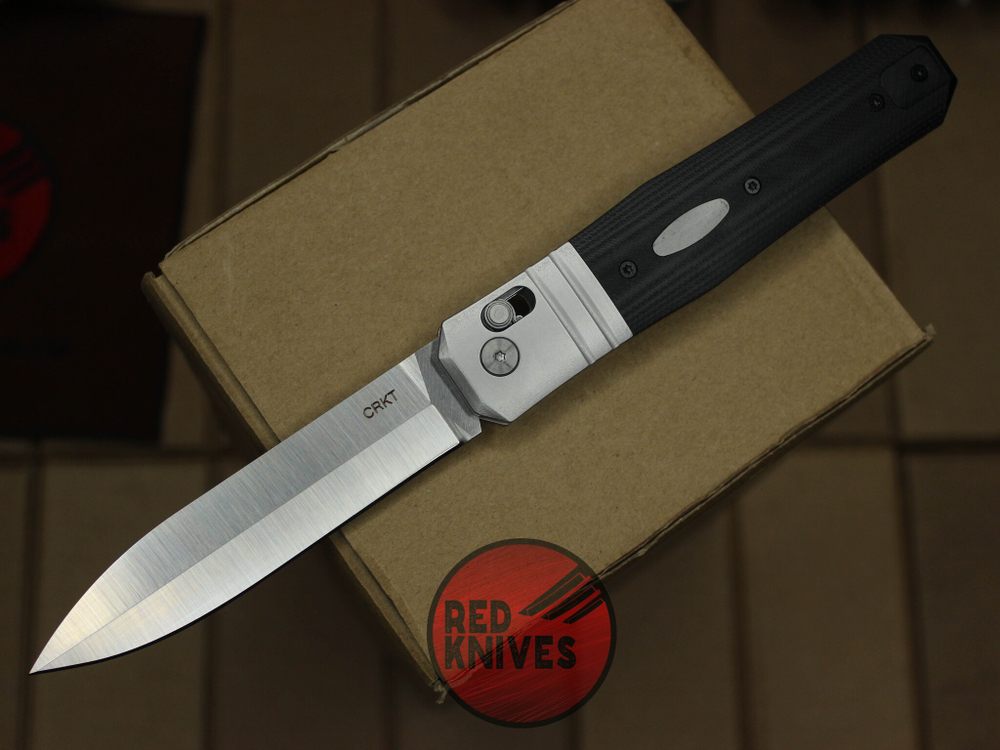 Нож CRKT Redemption Crossbar Lock - кинжальный клинок, сатин