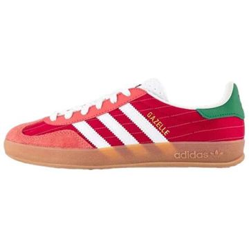 adidas originals GAZELLE INDOOR Кроссовки для скейтбординга Низкие Красный Белый Зеленый Унисекс