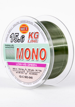 Леска монофильная WFT KG MONO Green 300/040