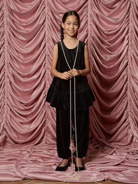 Велюровая туника-трапеция Mjölk Black