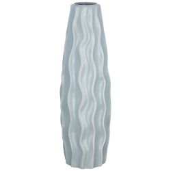 ВАЗА ДЛЯ ЦВЕТОВ ЦВЕТ:СВЕТЛО-СЕРАЯ ГЛАЗУРЬ 12,5*39 СМ