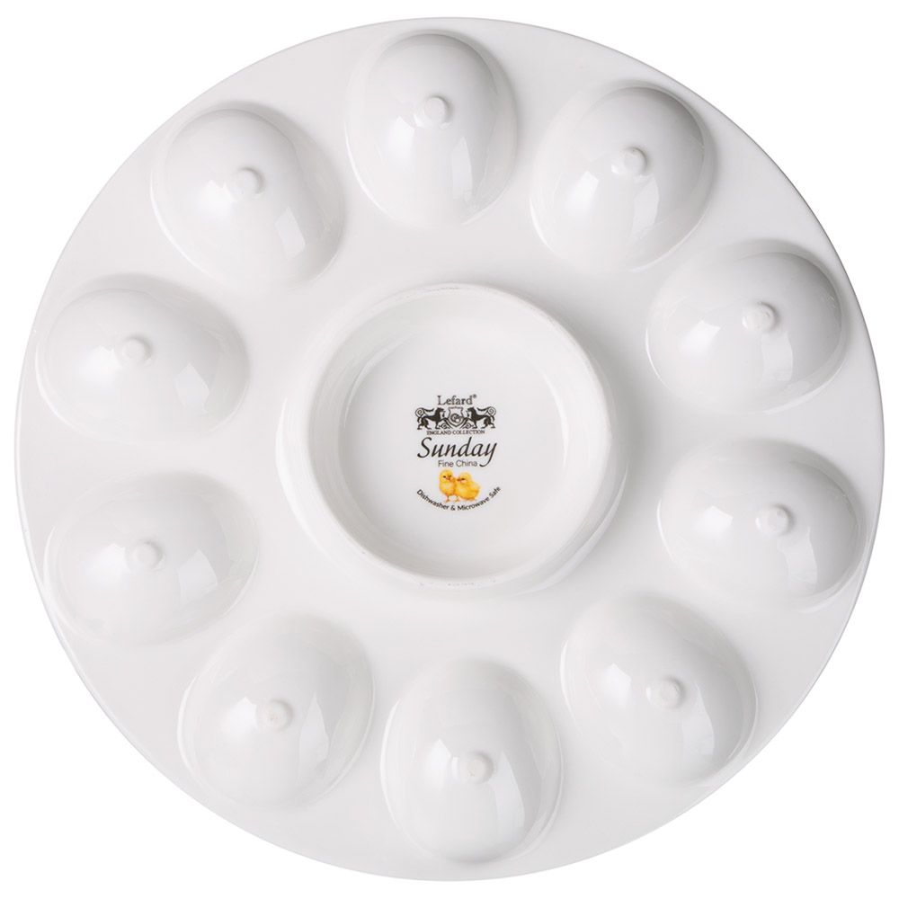 БЛЮДО ДЛЯ 10 ЯИЦ LEFARD "SUNDAY" 25 СМ (КОР=12ШТ.)