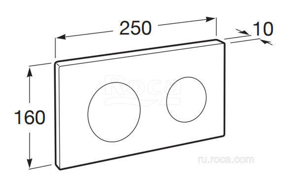 Клавиша для инсталляции Roca PL-10 890089001