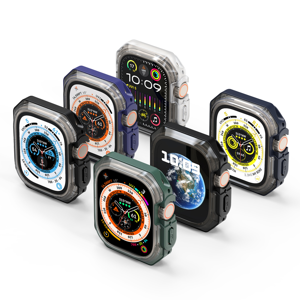 Чехол-бампер прозрачный от Dux Ducis для часов Apple Watch Ultra 1 и 2, 49мм, Tamo Series Case