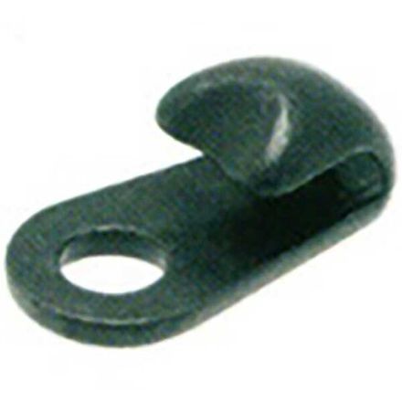 Крючок для обуви с 1 отверстием литой 07E12BA, светлый никель [08]