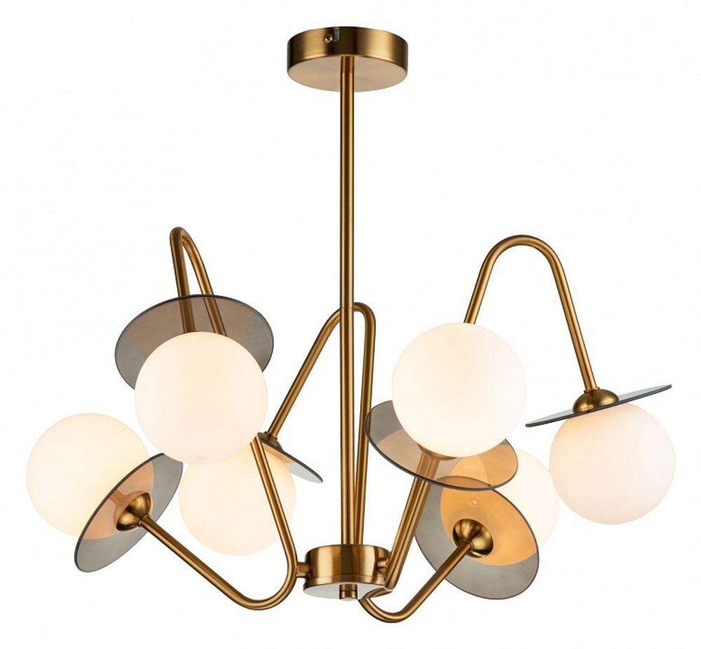 Люстра на штанге Indigo Jazz 11020/6R Brass