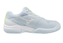 Детские теннисные кроссовки Mizuno Break Shot 5 Jr. CC - ice water/lightning yellow/anc