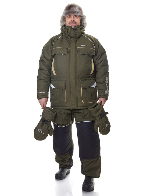 Костюм зимний Камчатка МАГМА (нейлон, хаки) GRAYLING Novatex