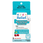 Homeolab USA, Kids Relief, жидкость для перорального применения от боли и лихорадки, для детей 0–12 лет, со вкусом вишни, 25 мл (0,85 жидк. унц.)