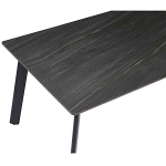 Стол керамический LA ALTA MISTRAL Austrilia sand black 180*90*75, каркас черный