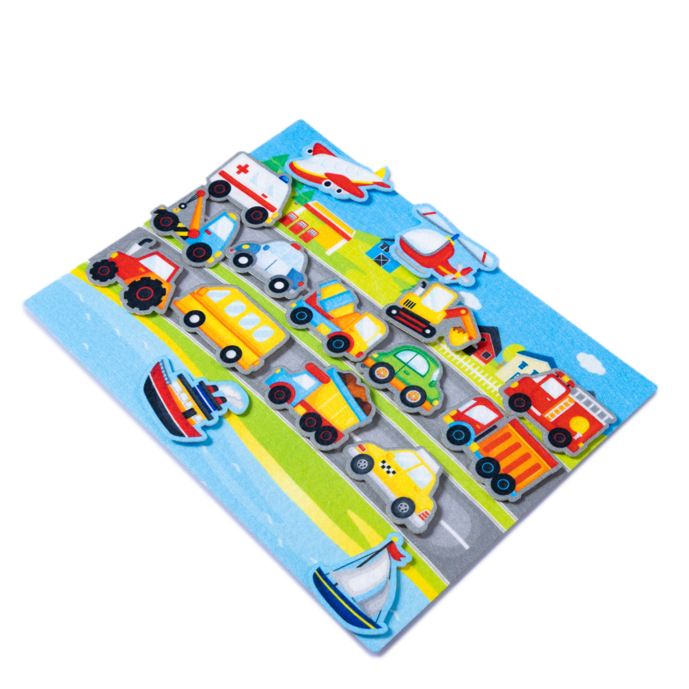 Набор из фетра на липучках Транспорт