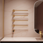 Полотенцесушитель электрический Vincea VTD-2H1BG, брашированное золото, таймер