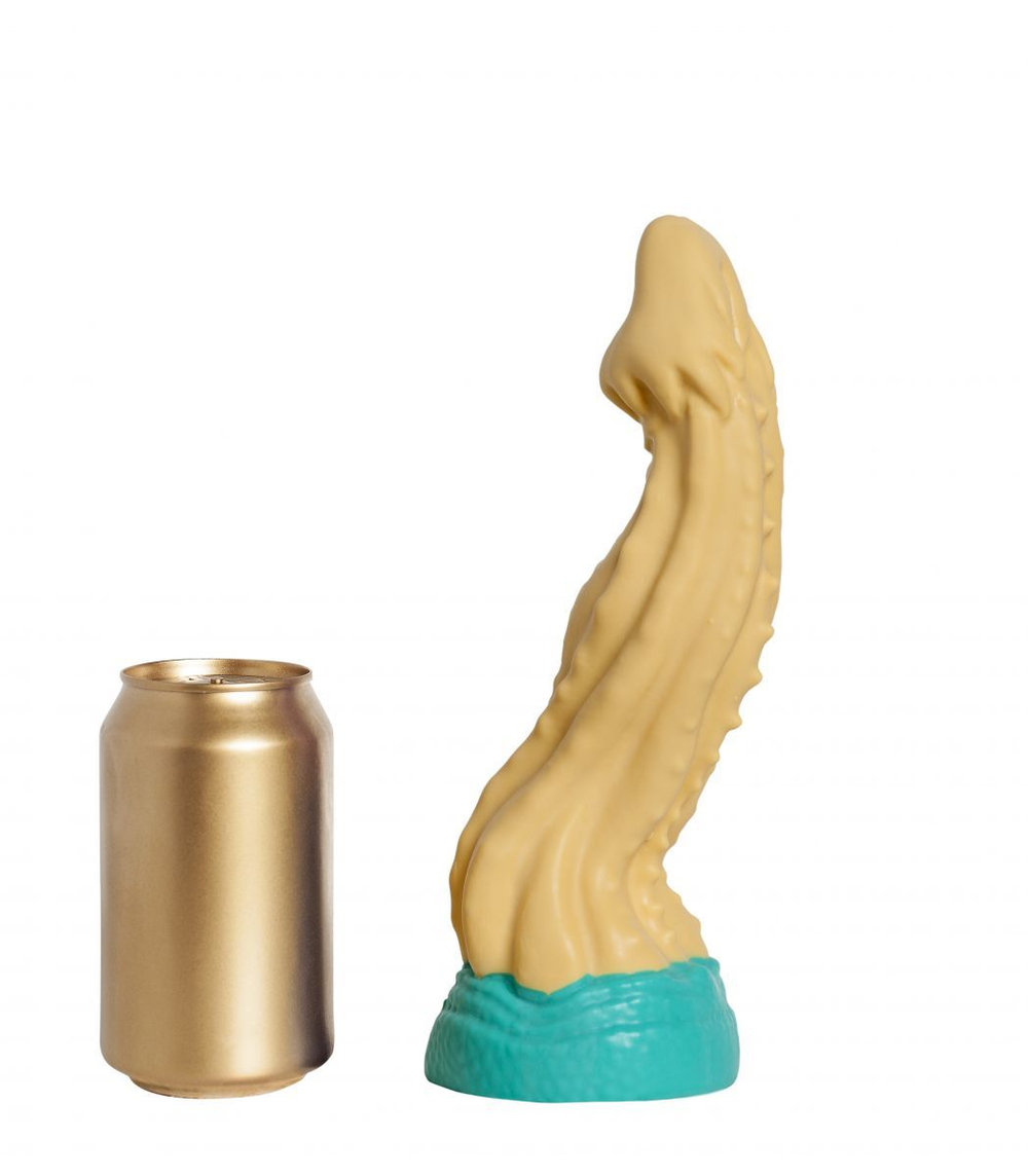 Бежевый фаллоимитатор "Песчаная Змея medium" - 24 см.