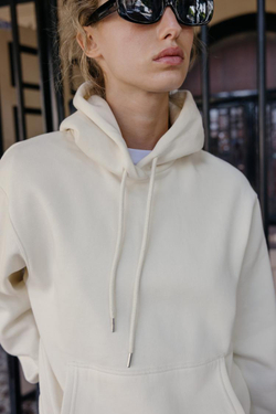 ZARA БАЗОВОЕ ХУДИ, ЭКРЮ