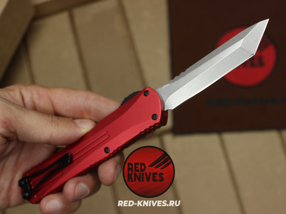 Heretic Knives Manticore-E T/E - красная рук, светлый клинок RK/Н100