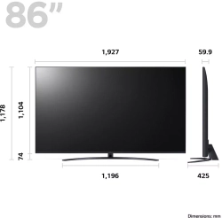 Телевизор ЖК 86' LG 86UR81006LA черный