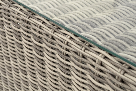 "Боно" журнальный столик из искусственного ротанга, цвет бежевый