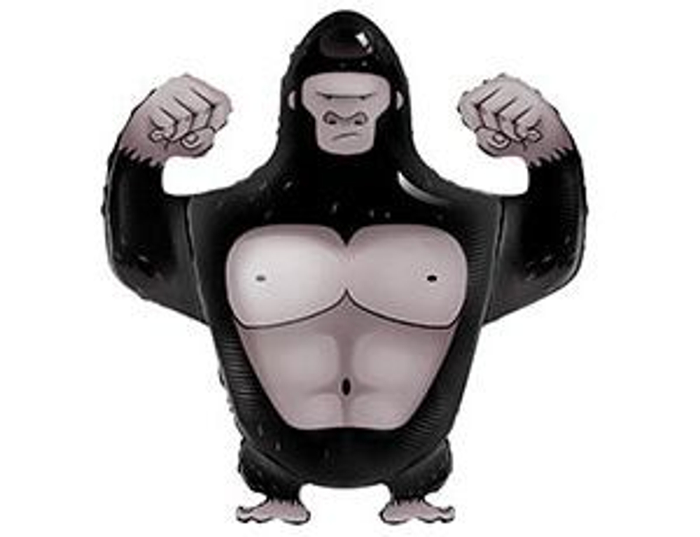 Шар (29"/69 см) Фигура Горилла, 1 шт. в уп