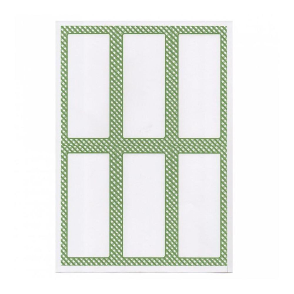 Этикетка бумажная самоклеящаяся белая, 6,2*13,5 см, 100 листов, 6 наклеек/лист Garcia De Pou