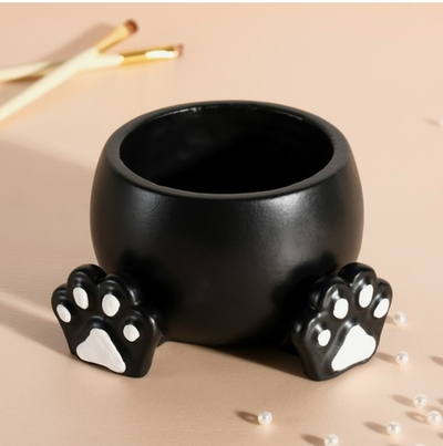 Предмет интерьера Кругляш с лапами, черный