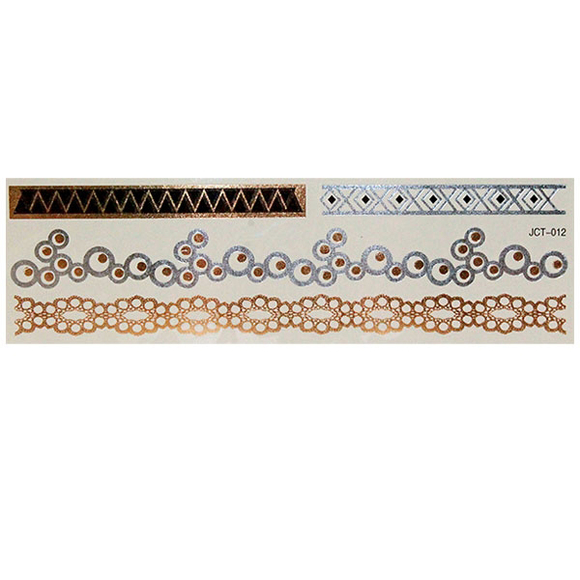 Временные флеш-тату  вариант 16 (лист 19х6 см)