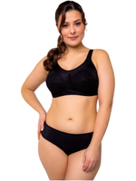 Бюстгальтер без косточек после мастэктомии черный, р. 110D