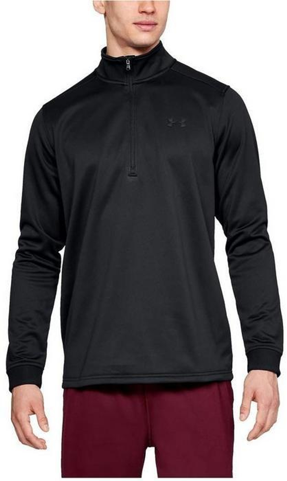 Мужская теннисная кофта Under Armour Armour Fleece 1/2 Zip - black 2