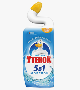 ЧИСТЯЩЕЕ СРЕДСТВО ДЛЯ ТУАЛЕТА 5В1 МОРСКОЙ 500МЛ ТУАЛЕТНЫЙ УТЕНОК