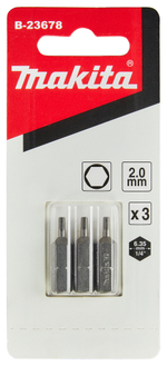 Насадка HEX2.0, 25 мм, C-form, 3 шт. Makita B-23678