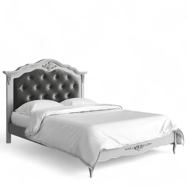 Кровать с мягким изголовьем 140*200