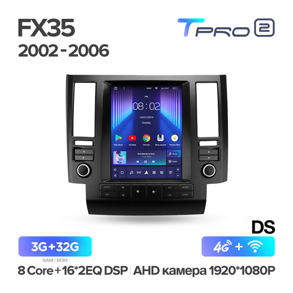 Teyes TPRO 2 9,7"для Infiniti FX35 2002-2006