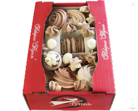 Набор безе и макаронс для украшения шоколадного торта. 300 гр.